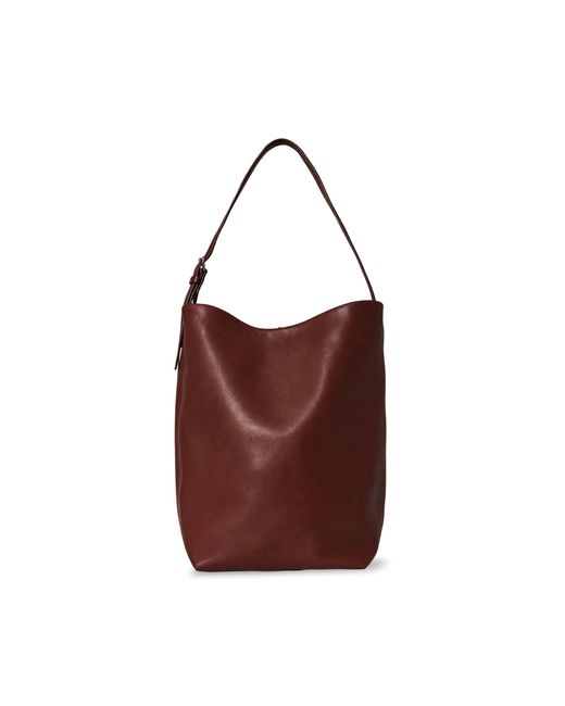 The Row Red Medium N/s Leather Tote Bag