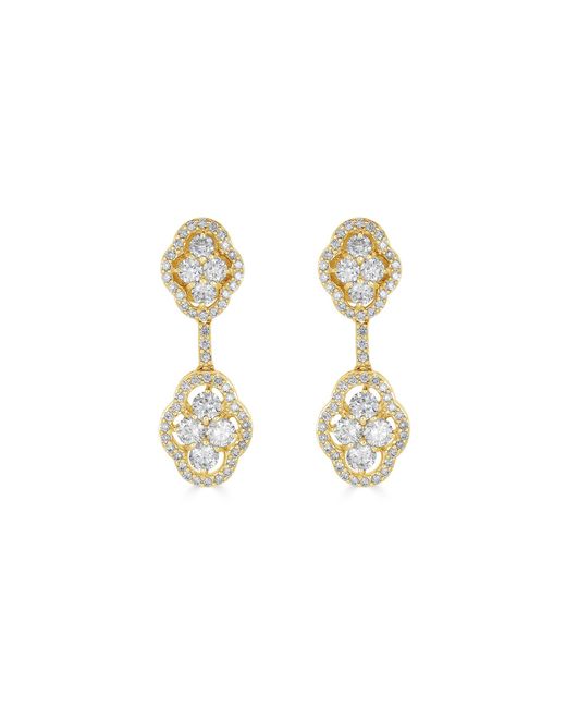 Piranesi White Two Tier Maison Earrings