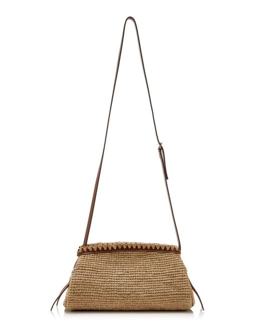 Staud Natural Maude Convertible Raffia Clutch