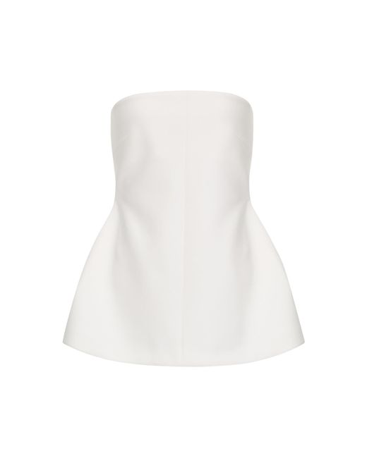 Source Unknown White Rubik Peplum Top