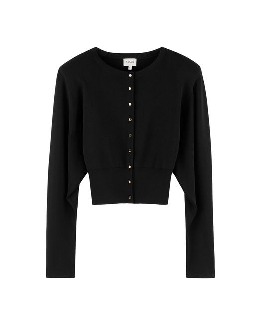 ARAKII Black Exclusive Shoulder Pad Cardigan