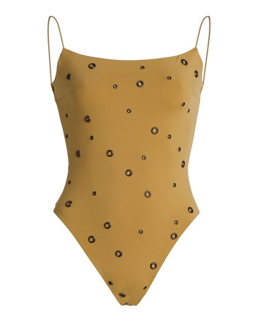 Ziah Natural Eyelet One-Piece Swimsuit