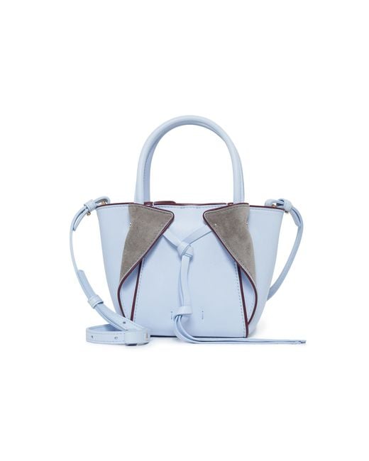 Gabriela Hearst Blue Mini Marija Bag With Piping