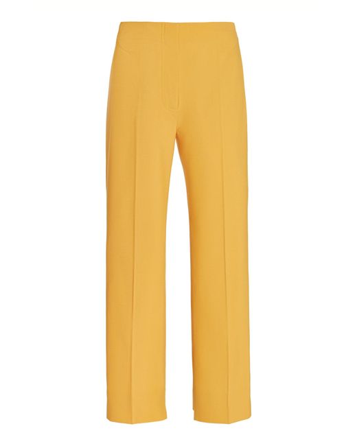 Jacquemus Orange Pina Stretch-wool Straight-leg Trousers