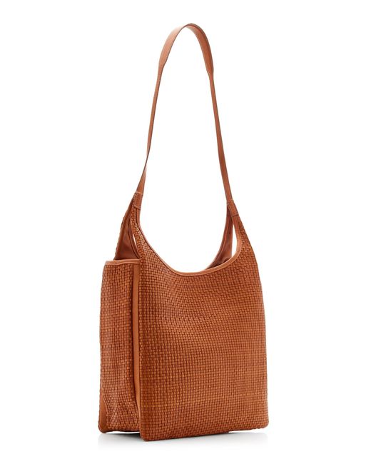 The Row Brown Jules Woven Leather Tote Bag