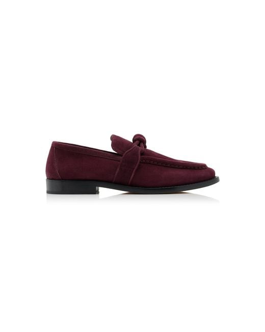 Bottega Veneta Purple Astaire Suede Loafers