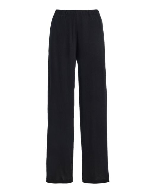 Flore Flore Blue Sophie Cotton Straight-Leg Pants
