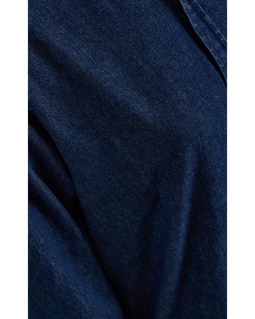 With Nothing Underneath Blue Exclusive The Classic Denim Shirt