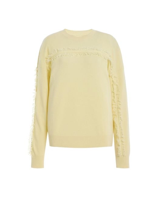 Zankov Yellow Fringed Wool Sweater