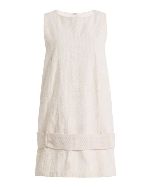 Marlies Grace Natural Diana Embroidered Cotton Mini Dress