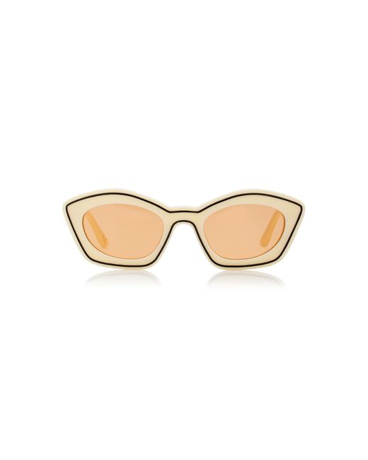 Marni Natural Kea Island Cat-eye Acetate Sunglasses