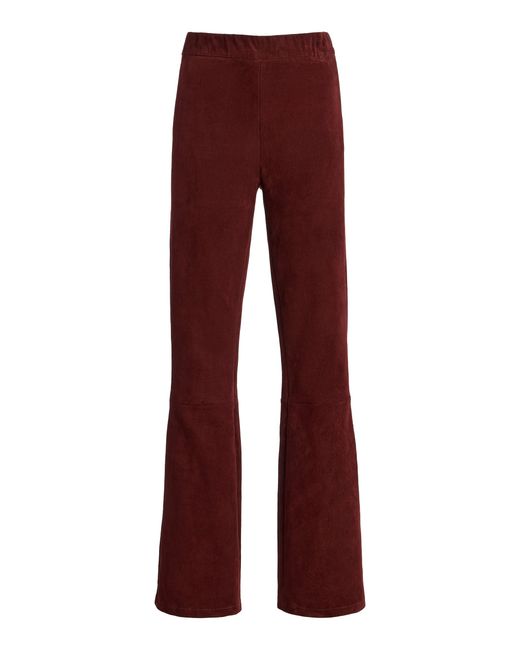 Arma Red River Suede Bootcut-Leg Pants