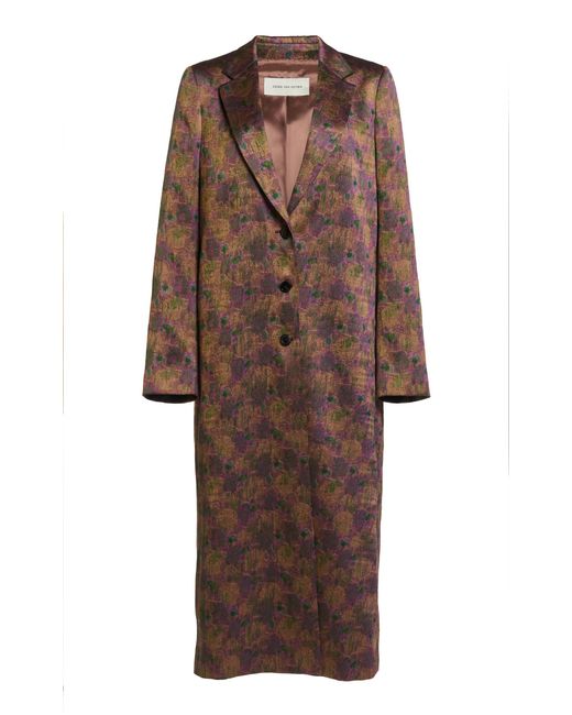 Dries Van Noten Brown Richie Coat