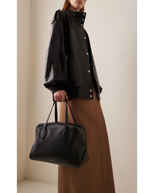 Khaite Black Maeve Medium Leather Bag