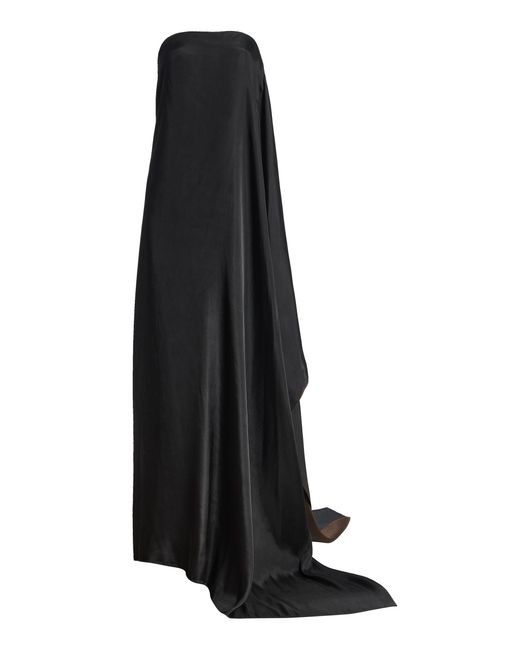 Kallmeyer White Evelyn Train Maxi Dress