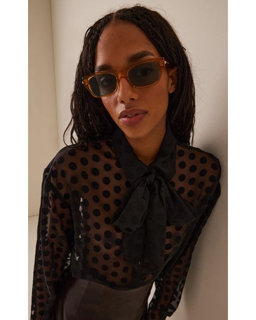 Givenchy Blue One Square-Frame Acetate Sunglasses