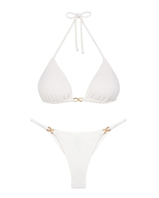 ViX White Solaro Full Bikini Bottom