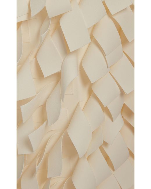 A.W.A.K.E. MODE White Appliquéd Crepe Wide-Leg Culottes