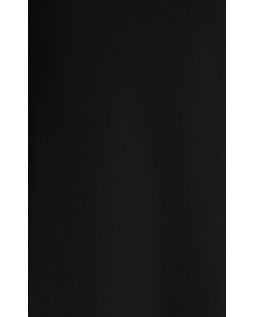 Birrot Black Exclusive Lay3 Bonded Crepe Mini Dress
