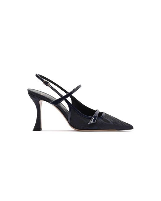 Alexandre Birman Black Tita Moire Pumps