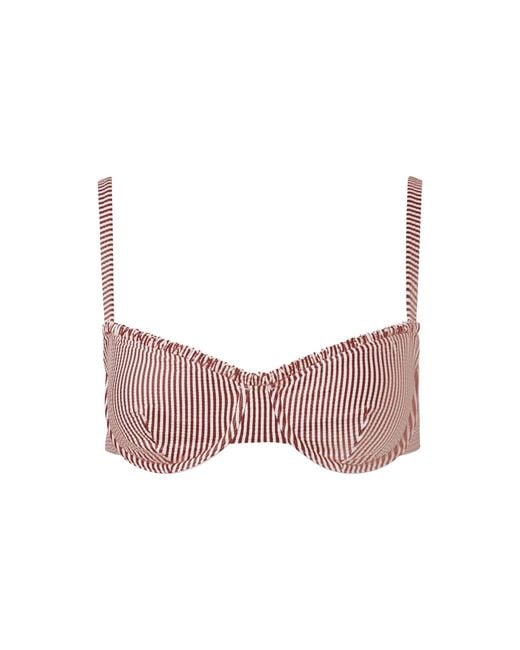 Onia Pink Marilyn Bikini Top