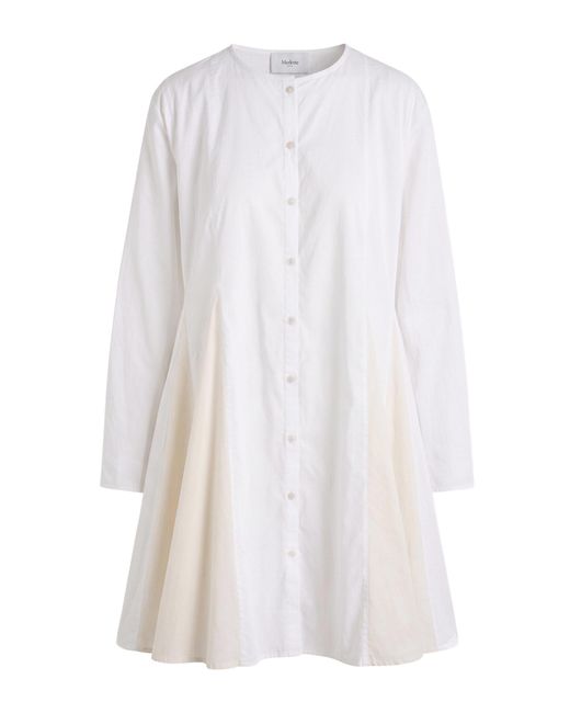 Merlette White Rosaura Cotton Mini Dress
