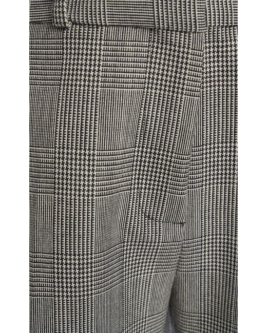 Coperni Gray Mid-rise Wool Straight-leg Pants