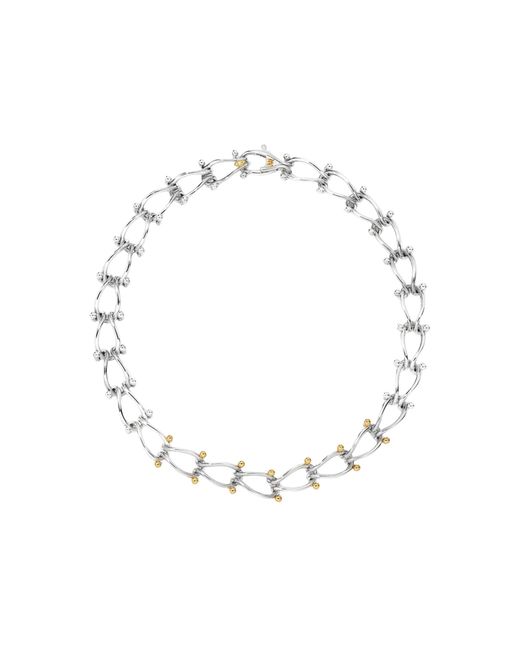 Milamore Blue Hassou Puzzle Duo Chain Necklace