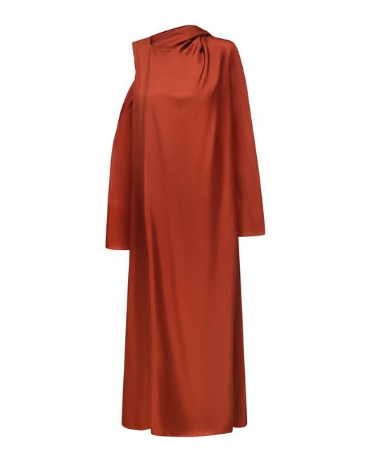 DI STAVNITSER Red Rebeca Silk Maxi Dress