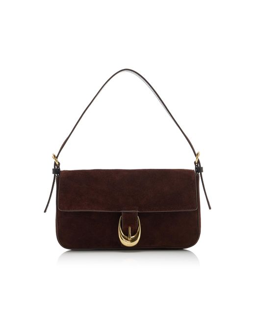 Staud Brown Harlow Suede Bag
