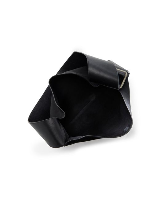 St. Agni Black Ring-detail Leather Bag
