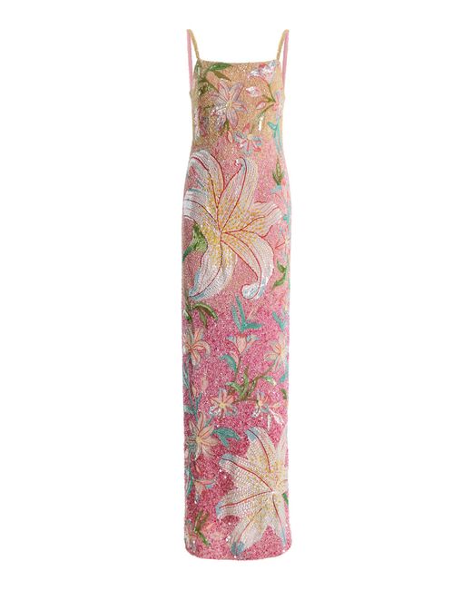 La Fuori White Sunrise Lily Field Dress