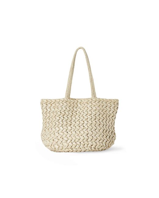 The Row White Estelle Raffia Tote Bag