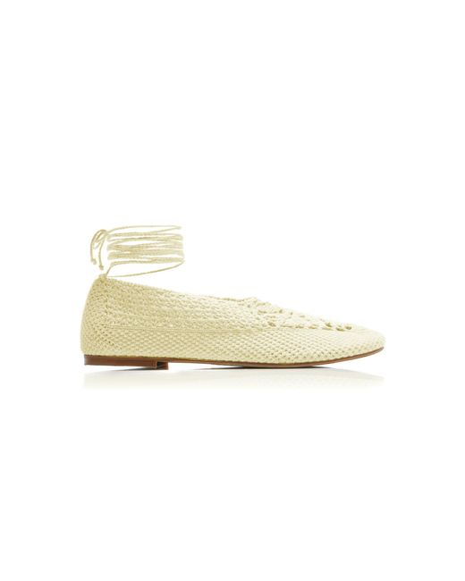 Hvoya Yellow Exclusive Riviera Merezhyvni Cotton Flats