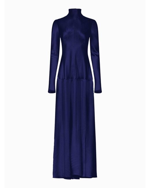 FFORME Blue Mila Bias Cut Dress