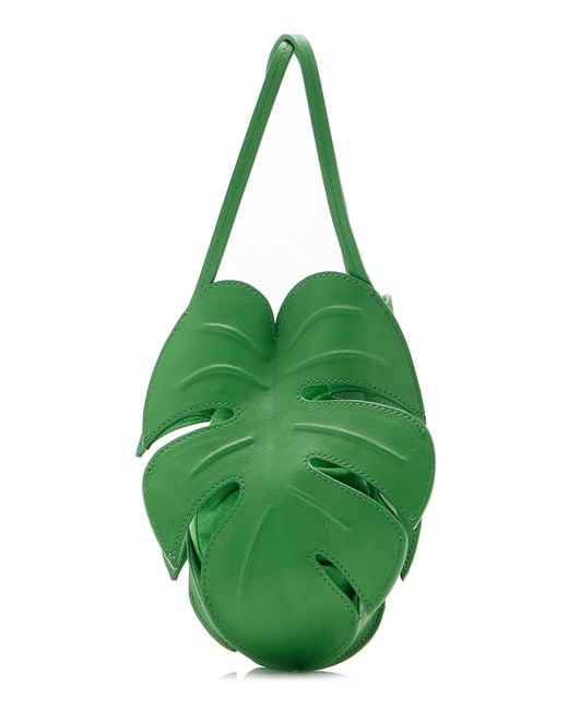 Staud Green Palm Leather Bag