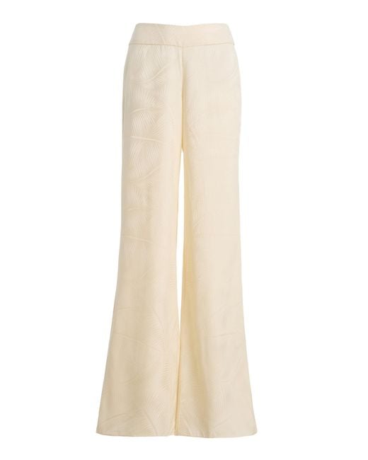 Johanna Ortiz White Laidback Energy Wide-Leg Pants