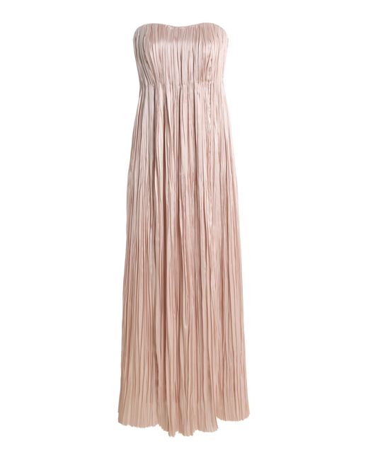 Adam Lippes Pink Ariane Silk-Plisse Dress