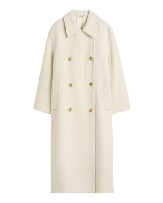 Totême Natural Shield Wool-Blend Coat