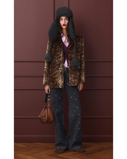 Etro Brown Printed Cotton-Blend Jacket
