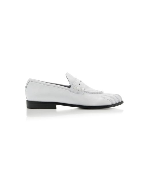 Coperni White Five-Toe Leather Loafers