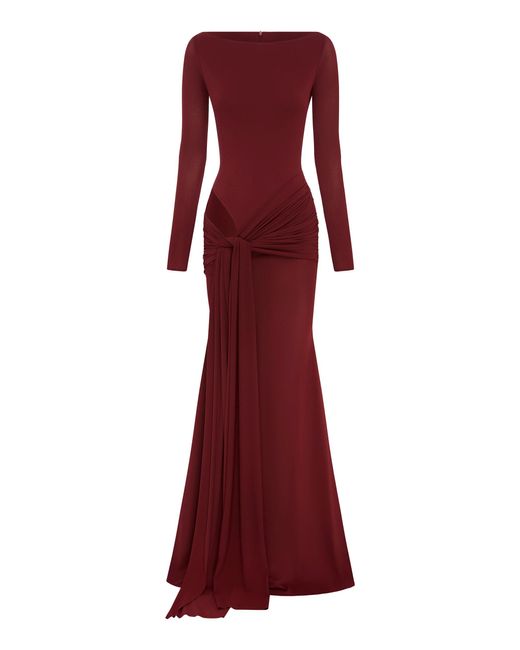 Alex Perry Red Draped Dress