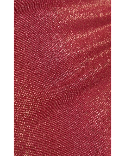 Zimmermann Red Rhiannon Metallic Triangle Bikini Set for men