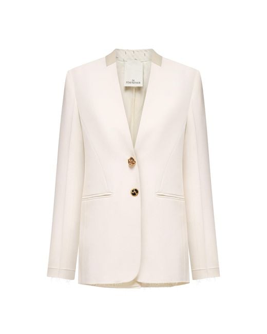DI STAVNITSER Natural The Signature Virgin Wool Jacket