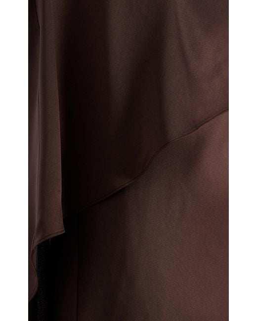 Jonathan Simkhai Brown Izel Cape Gown