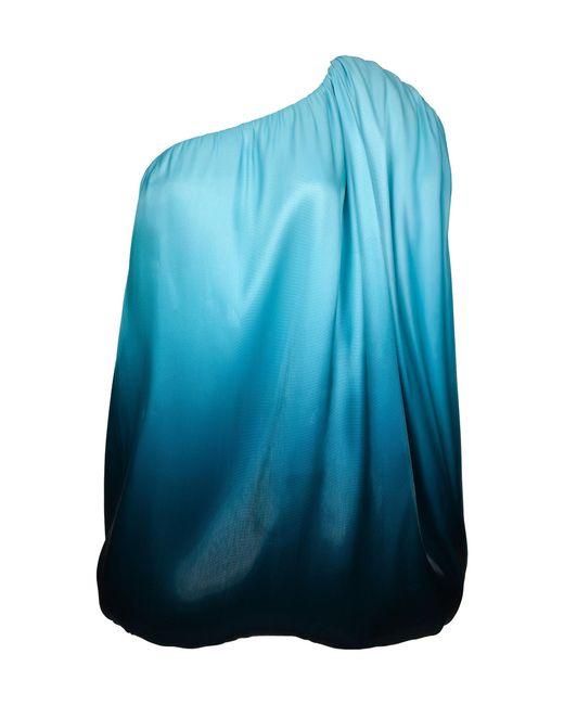 Francesca Miranda Blue Reto Ombre Mini Dress