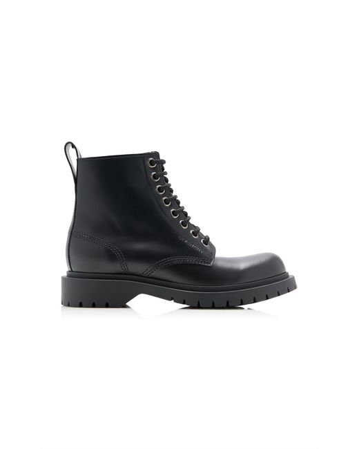 Givenchy Black Lace-Up Leather Boots