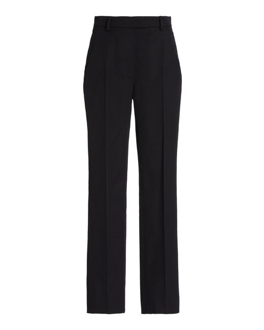Prada Black Wool Straight-leg Pants