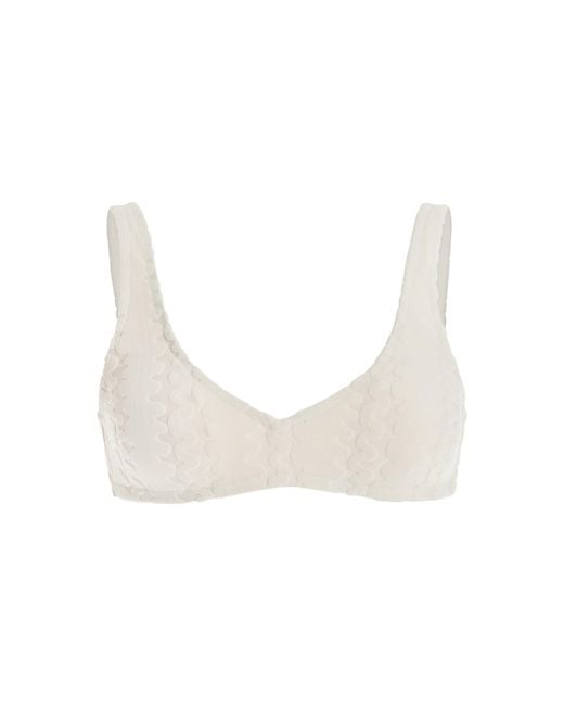 Oas White Roccia Bikini Top