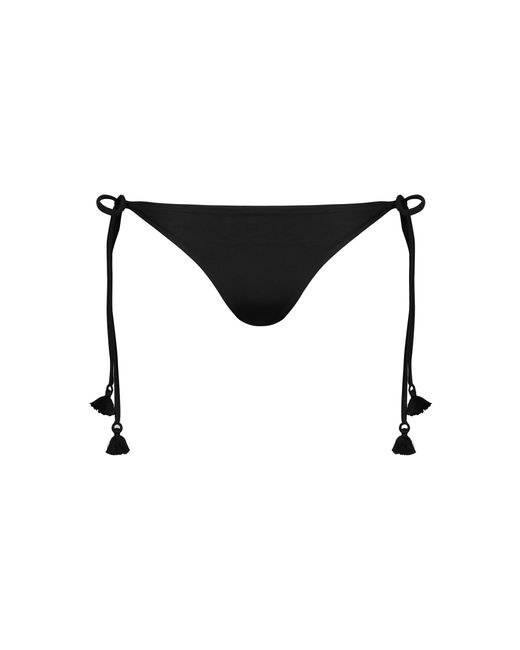 Johanna Ortiz Black Sheshea Side-tie Triangle Bikini Bottom